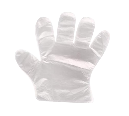 Disposable Plastic Gloves - 100 Pcs