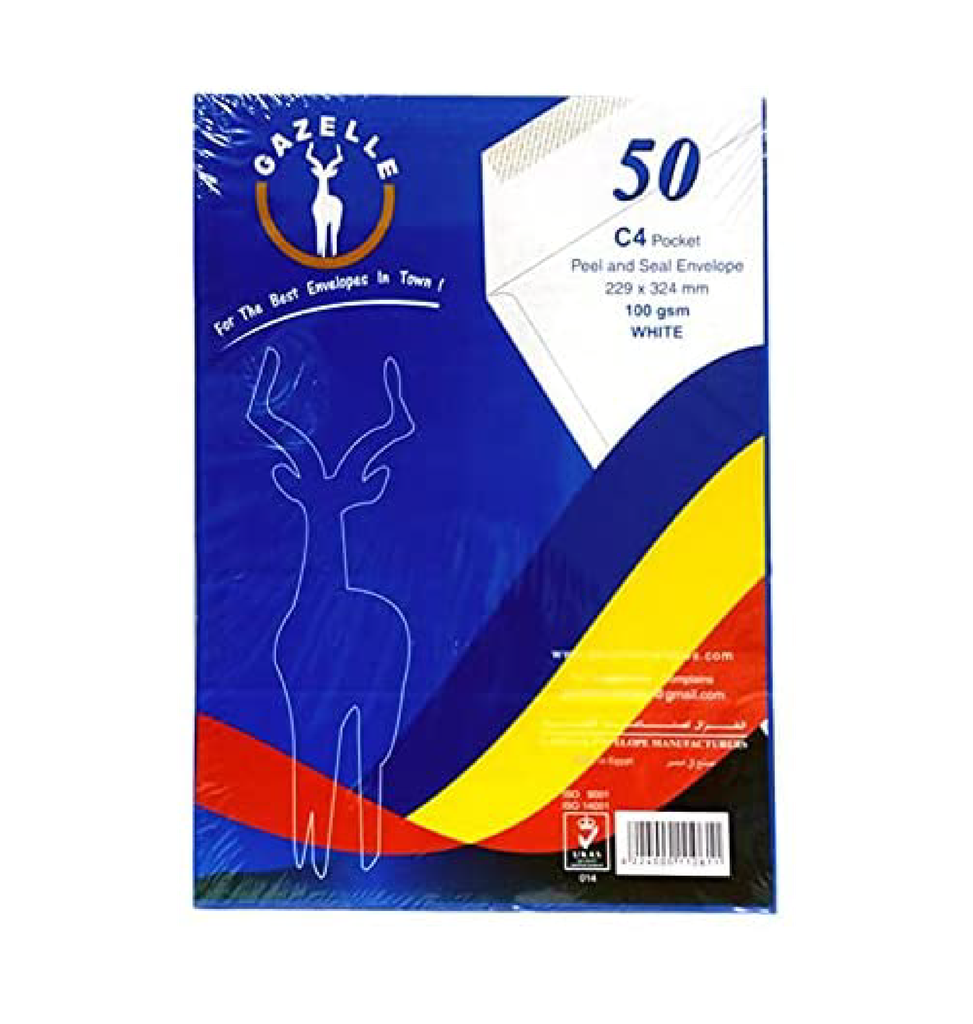 [15102] Gazelle C4 envelope Self-adhesive 229x324mm - 50 envelope