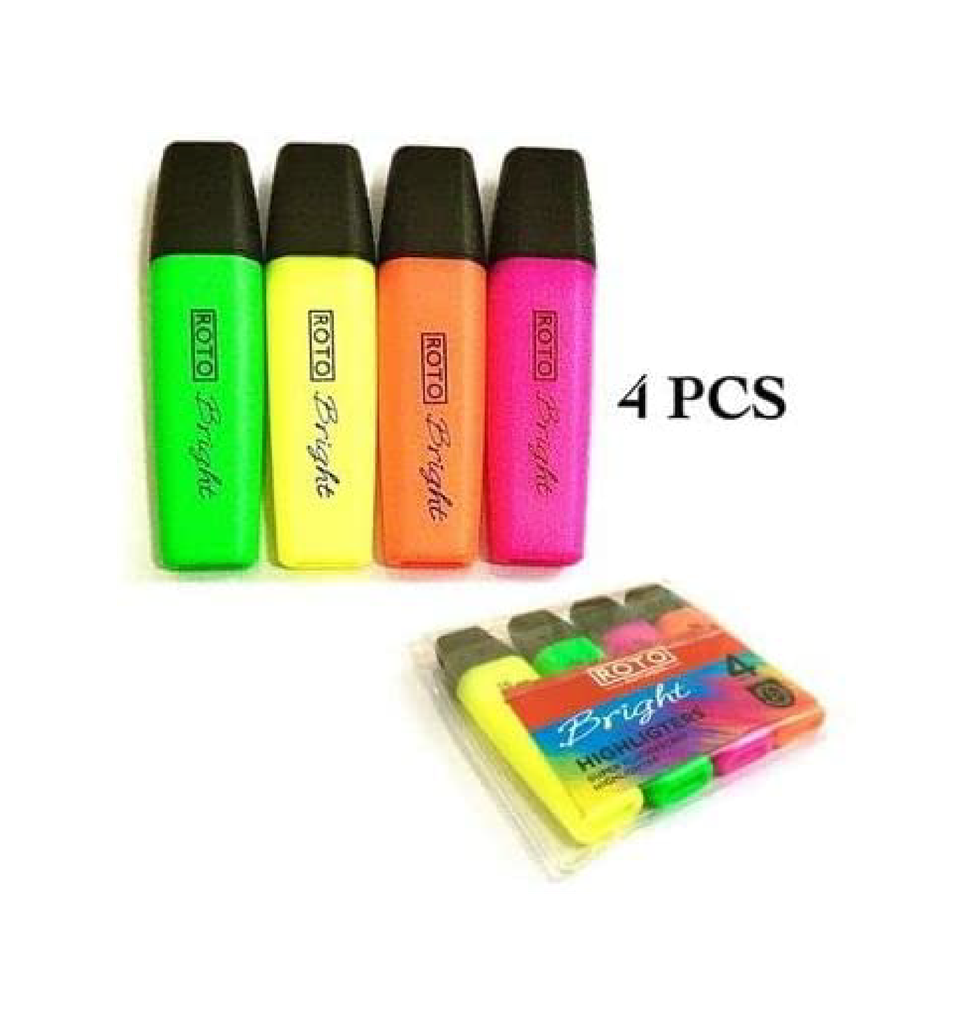Roto Highlighter 4 Different Colors