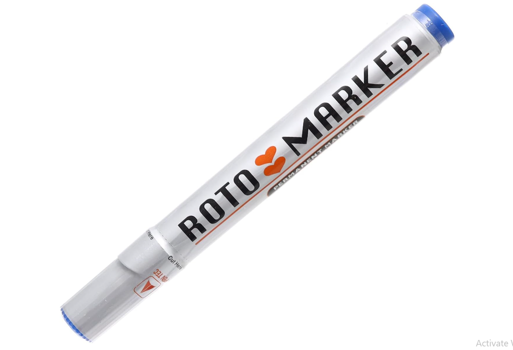 Roto permanent marker pens pack of 12 pcs blue 