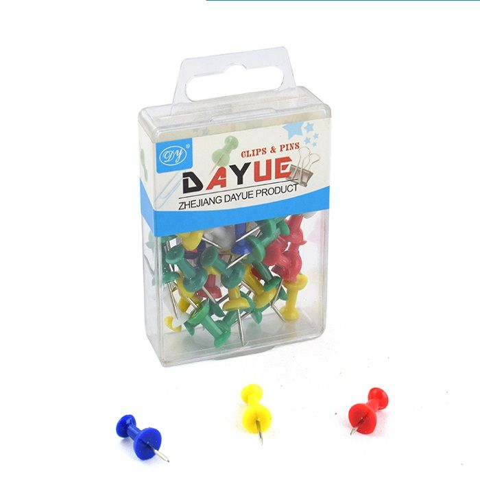 Push Pins, Multicolor - 40 pcs