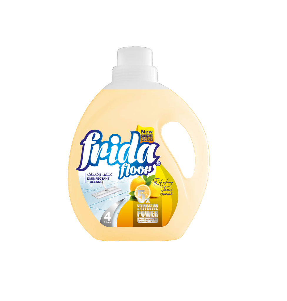 [13128] Frida Floor Cleaner & Disinfectant Lemon - 4 L