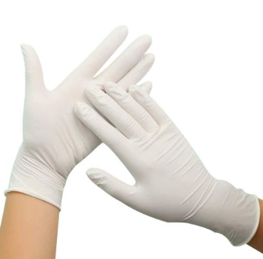 [12714] White Free Powder Gloves - 100pcs