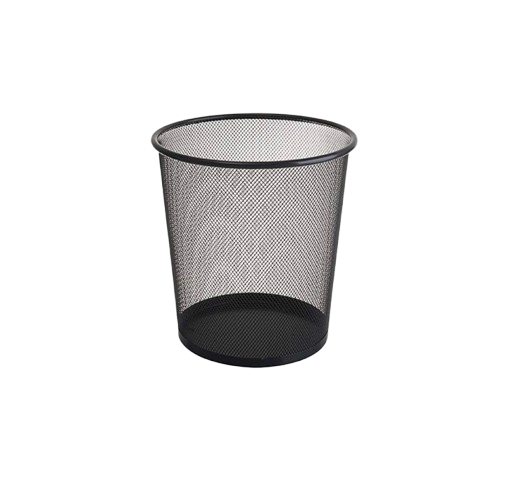 Metal Office Garbage Basket Medium Size 