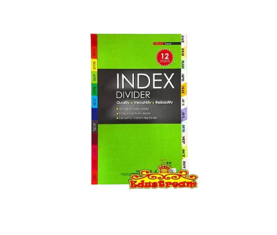 [15579] A4 Index Dividers 12 Pc Colored