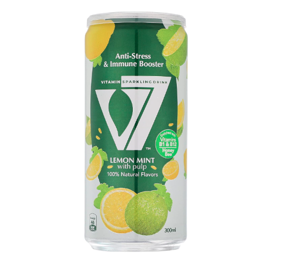 V7  Sparkling Drink  - Lemon Mint 300ml - Pack of 24