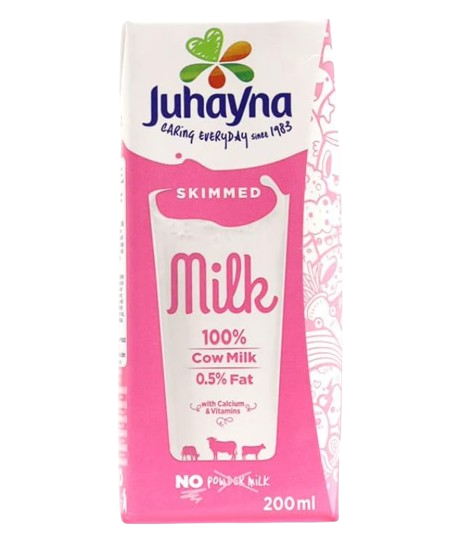 [14466] Juhayna - Skimmed Milk 200ml - Pack of 27