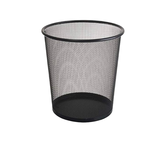 [15813] Metal Office Garbage Basket Large Size