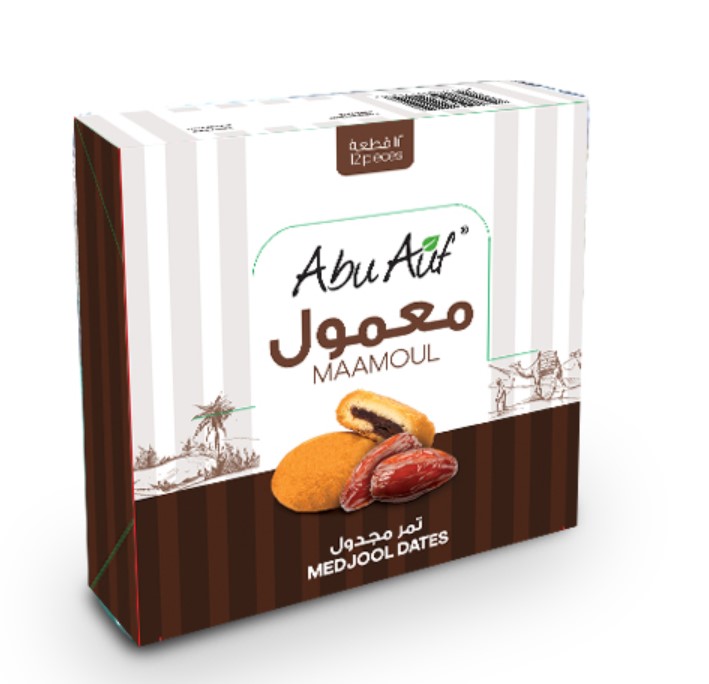 Abu Auf Maamoul Dates - Box of 12 pieces