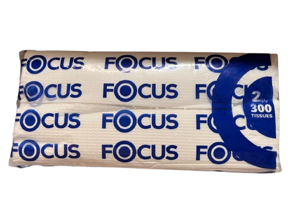 [11033] Focus Extra C-fold Tissues - 240gm 300 Sheet - Pack of 18  