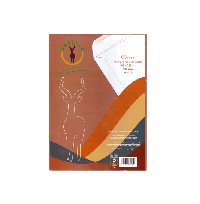 Gazelle Envelopes Self-adhesive A5 - 50 envelope
