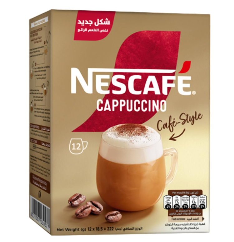 [14734] Nescafe - Gold Cappuccino - 12 Sachets