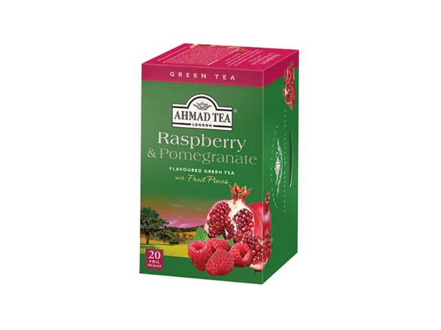 Ahmad Tea - Green Tea Raspberry & Pomegranate - 20 Envelope 