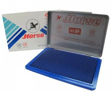 Horse Stamp Pad Ink - Blue