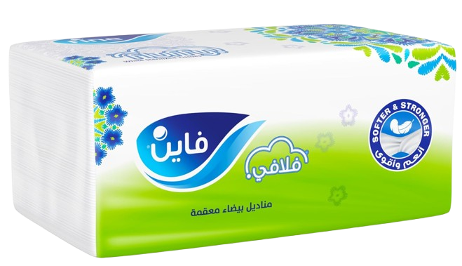 [11044] Fine Fluffy Facial Tissues 480 Sheets, 2 Ply , Pack of 18