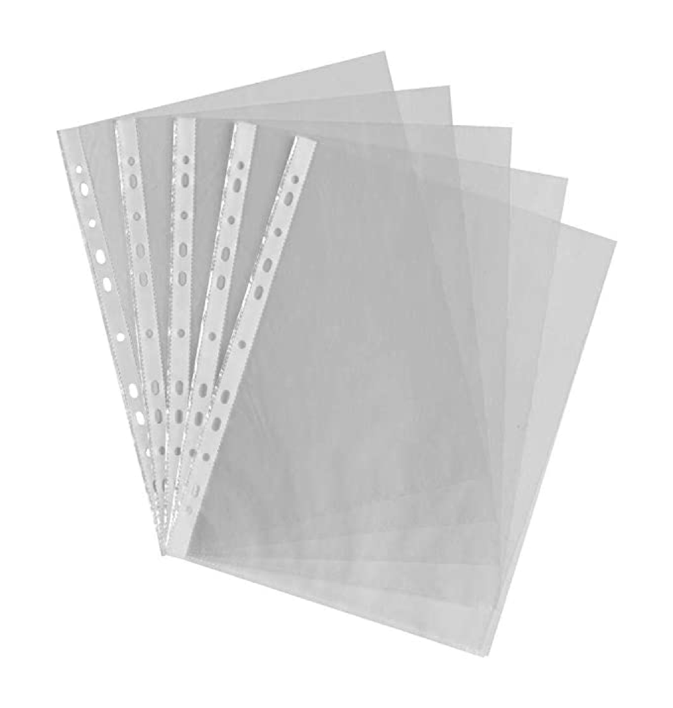 [15204] U-Shape plastic Folder Protector A4 Size -50 Sheet 100 Micron 