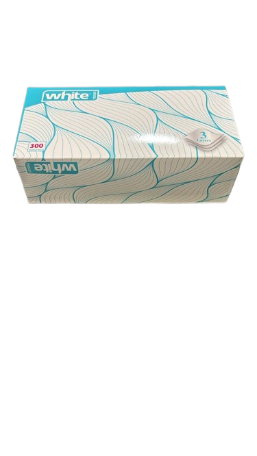 [11045] White Desk Tissues 300 sheet - pack of 36
