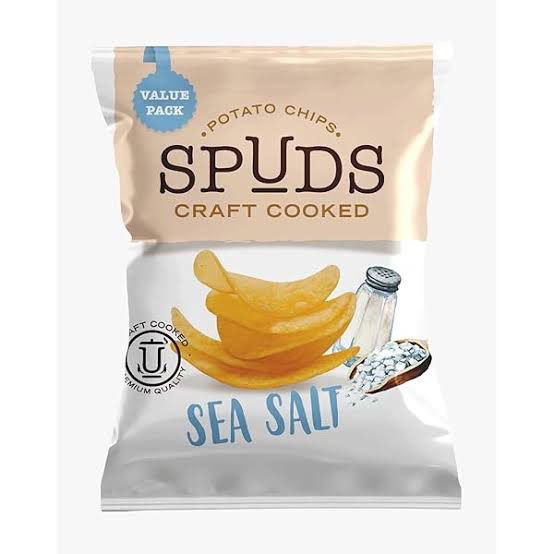 [15834] SPUDS CHIPS - SEA SALT- 90 gm - Pack of 10