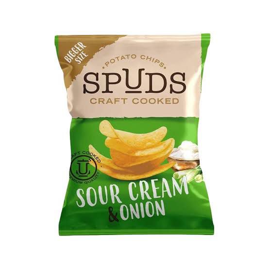 SPUDS CHIPS - SOUR CREAM & ONION-90gm - Pack of 10