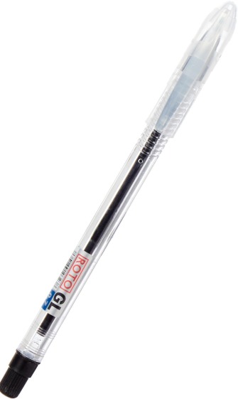 Roto ballpoint pen glase 0.7 mm set of 12 pieces - black