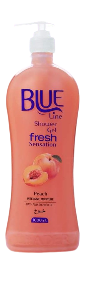 Blue Line Shower Gel Peach Fragrance 1000 Ml
