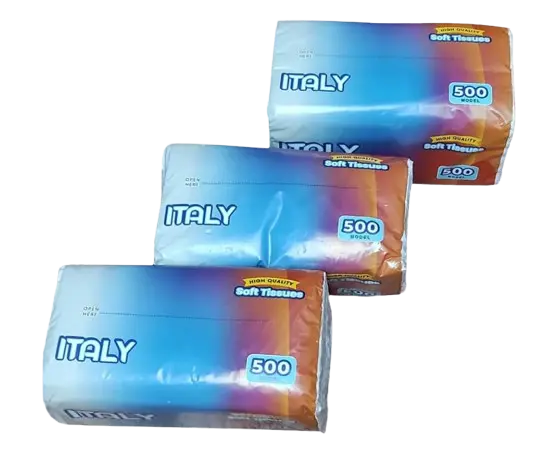 Italy Desk Tissues 500 sheet - Pack of 18