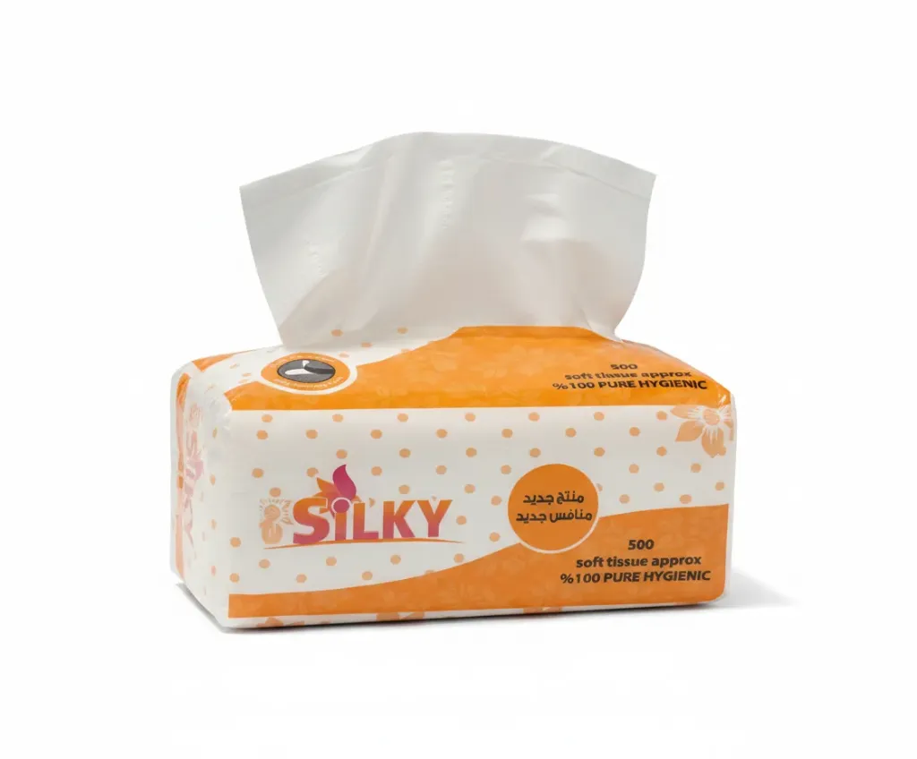 [11051] Silky Facial Tissues 500 Sheets, 3 Ply , Pack of 18