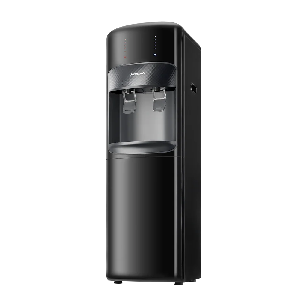 [16661] Koldair Water Dispenser, Bottom-Load, Hot and Cold Taps, Black
