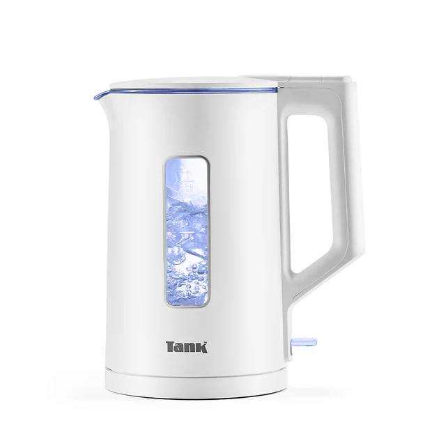 Tank Safe Touch Glass Kettle, 1.5L Capacity, 1500 Watts, Silver Frame, DG-2338  - 2 Year Warranty