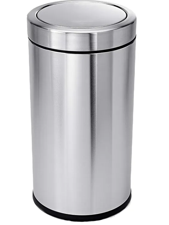 stainless steel swing top trash bin 70 Cm