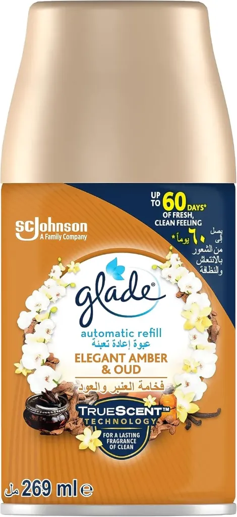 Glade Automatic Refill - Elegant Amber & Oud Scent - 269 ml