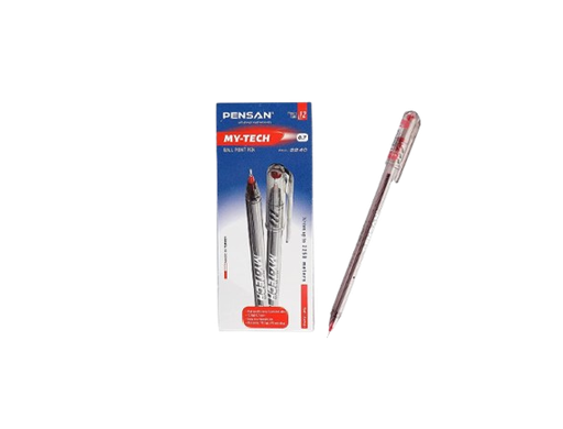 [15707] Pensan Turkish Red Pen TC Ball 0.7mm - pack of 12
