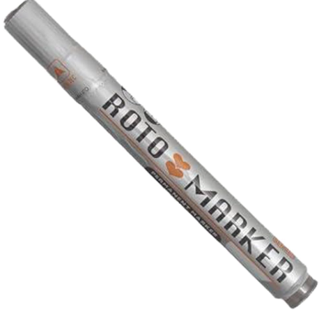 [15568] Roto permanent marker pen pack of 12 pcs - Black