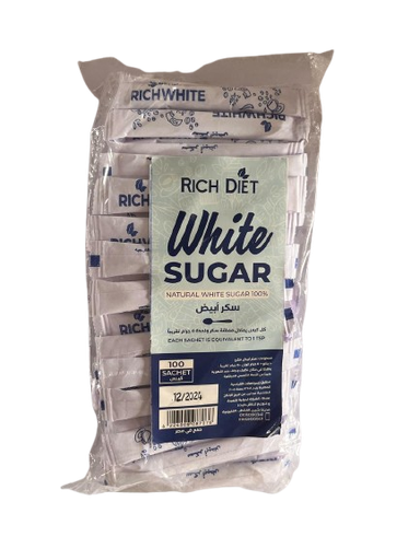 [14255] Rich Diet - White Sugar - 100 Sachets 