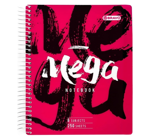 [15014] Bravo Mega Notebook - 6 Subject - 250 Sheet