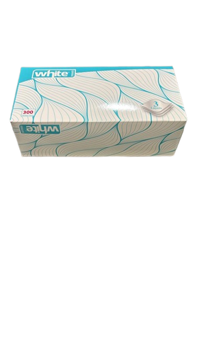 [11045] White Desk Tissues 300 sheet - pack of 36